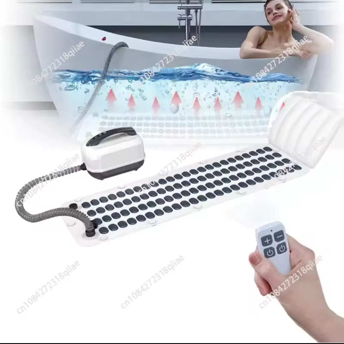 Bubble Bath Spa Massage Mat for Bathtub – Home Surfing Portable Jacuzzi Spa