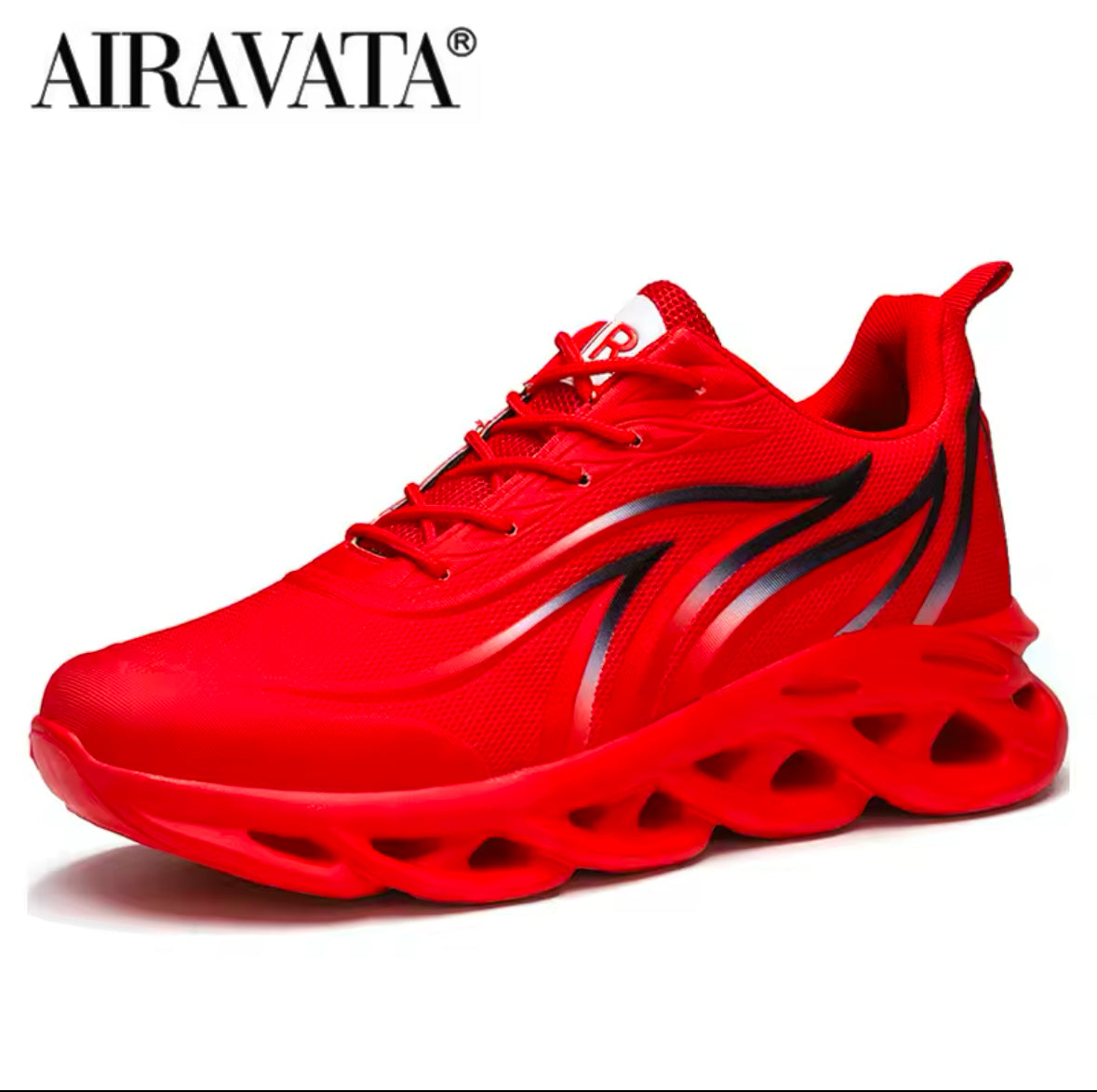 Boost Your Performance with Men’s Flame Printed Sneakers – Comfortable Flying Weave Sports Shoes for Running & Outdoor Activities