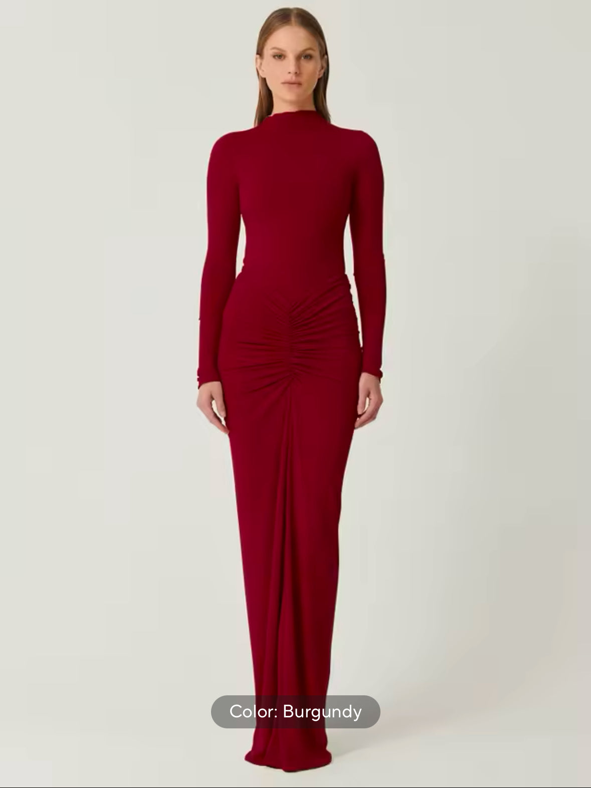 Tossy Pleated Fashion Dress 2025, Women’s Long Sleeve Maxi Dress, Slim Fit High Waist Patchwork Dress, Summer Party Wear, Elegant Solid Long Dress for Women, 2025 Women’s Fashion, Chic Party Dress