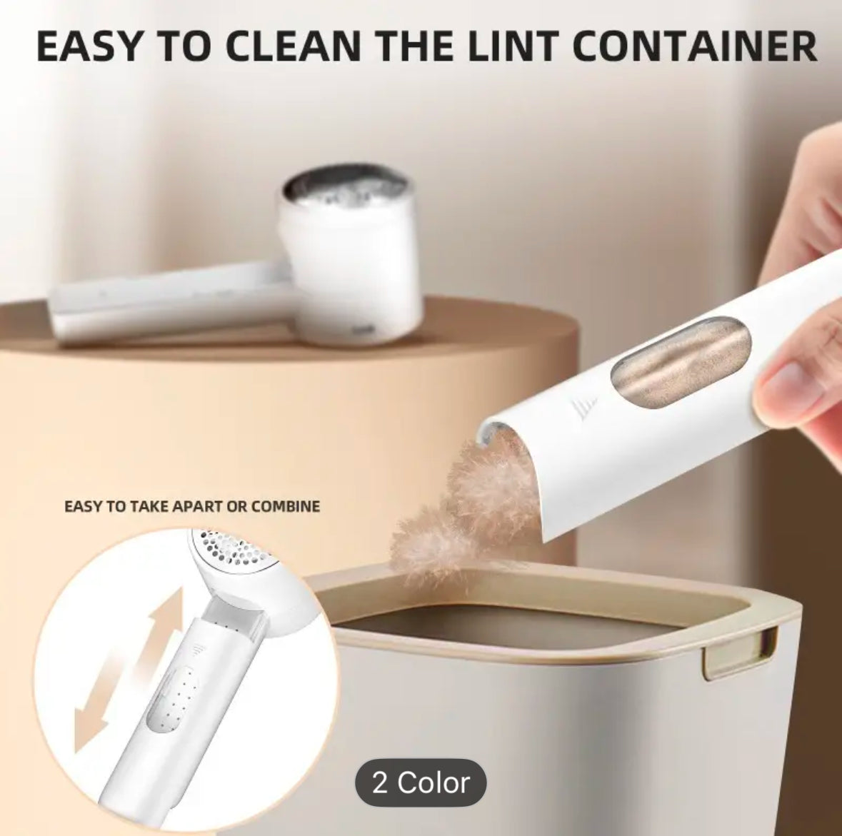Goodbye Lint in Seconds – Portable Electric Fabric Shaver with LED Display!