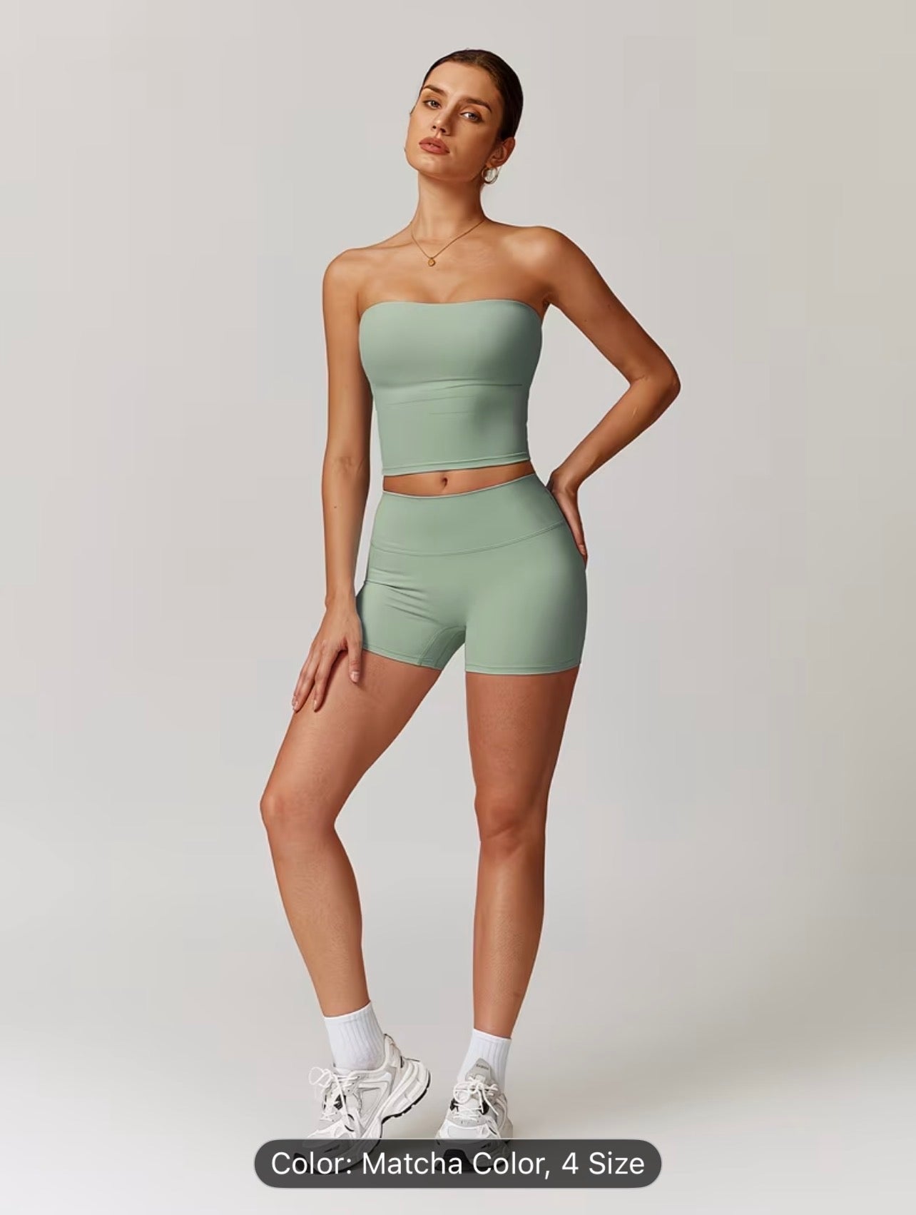 Women’s 2 Piece Seamless Workout Set – High Stretch Breathable Fitness Vest & Shorts Summer Activewear Outfit