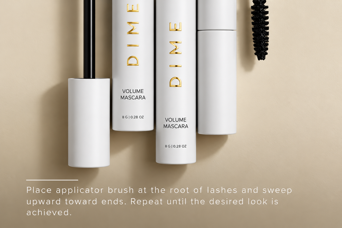 DIME Beauty Volume Mascara – Black Volumizing & Lengthening Mascara, 8 g