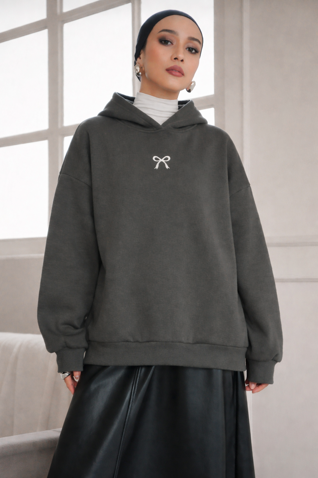 Women’s Thermal Lined Hoodie – Soft Warm Fall Winter Essential Sweatshirt