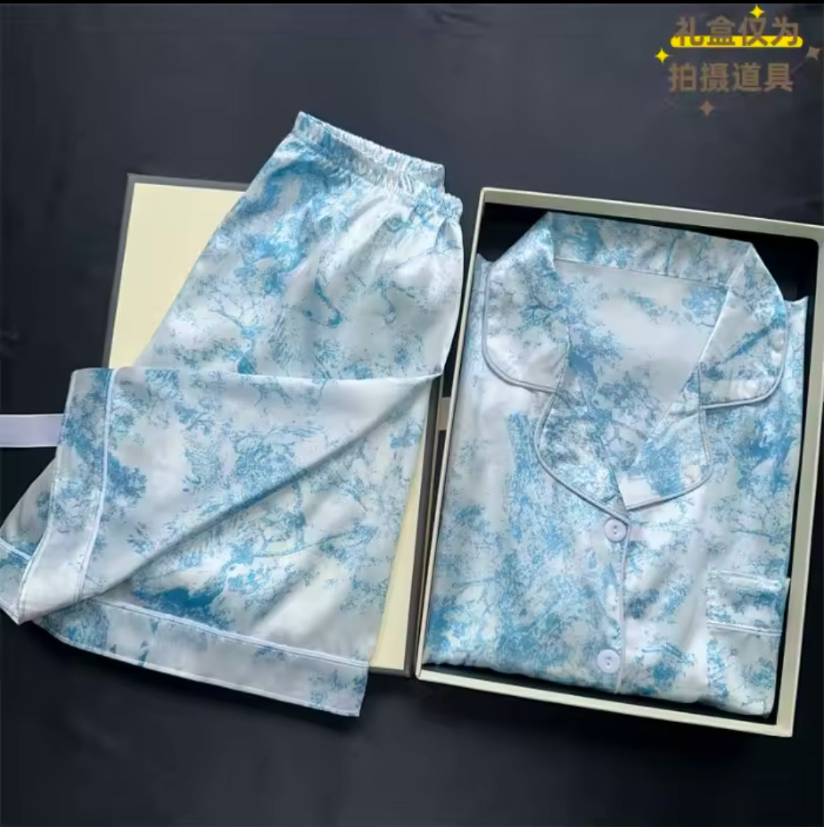 Cherry Print Summer Pajama Set for Women – 2-Piece Faux Satin Sleepwear with Casual Shorts & Top for Stylish Home Comfort