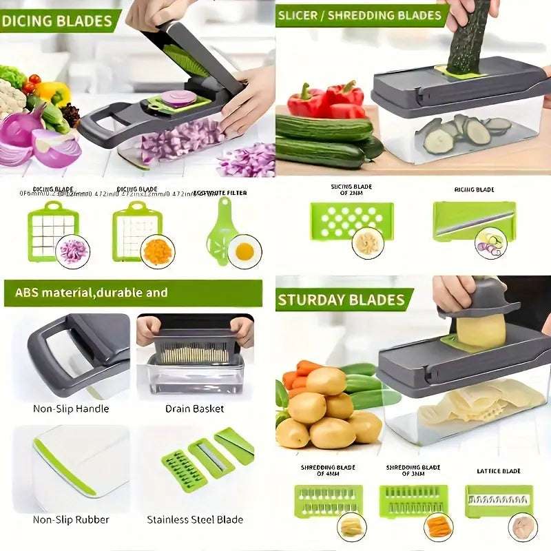 16-in-1 Multifunctional Vegetable Chopper - UltraChic