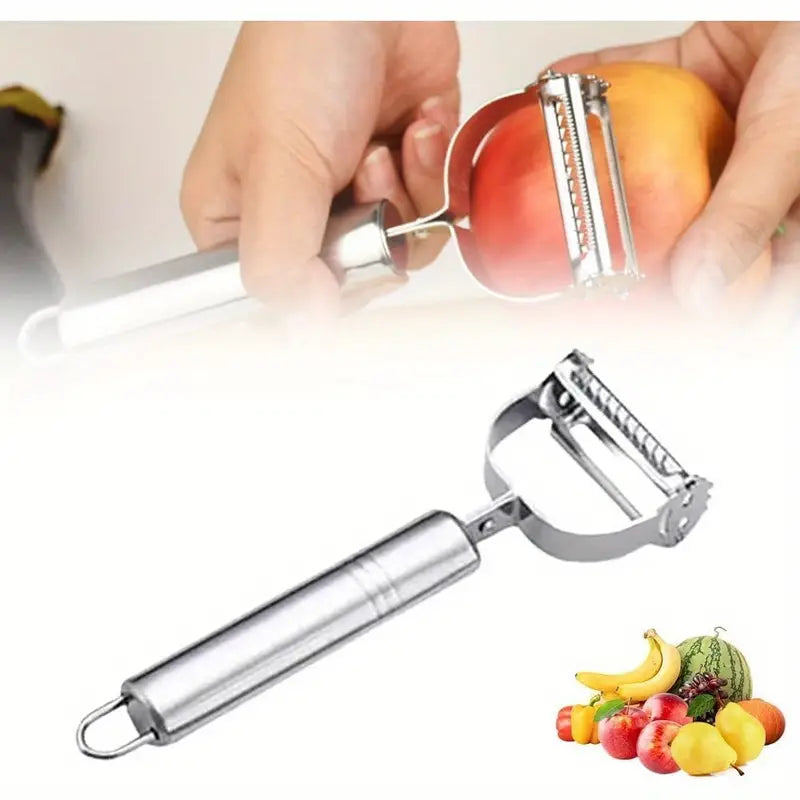 Multifunctional 2 In 1 Stainless Steel Peeler - UltraChic