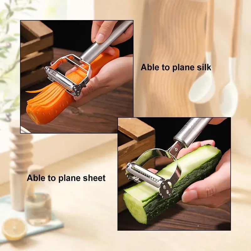 Multifunctional 2 In 1 Stainless Steel Peeler - UltraChic