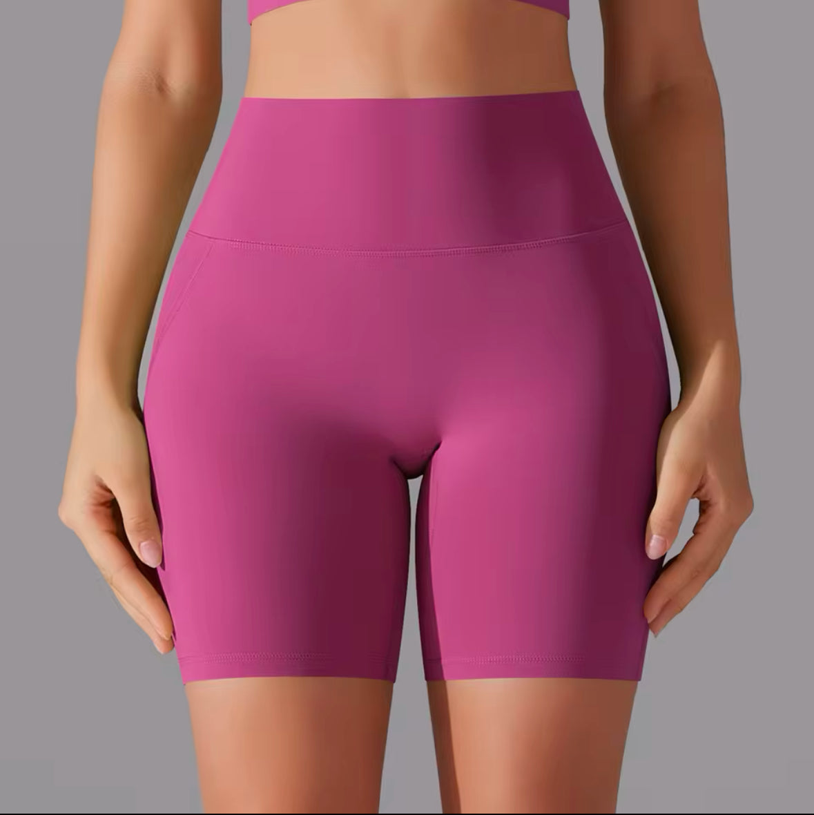 High Waist Yoga Shorts for Women – Breathable Fitness, Running & Cycling Gym Shorts for Summer Workouts
