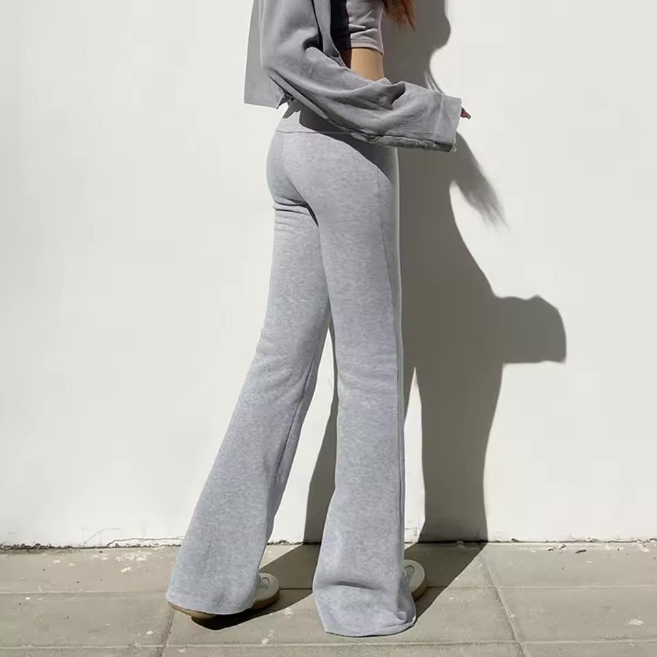 Wide-Waist Flare Pants – High Waist Comfort | Slim Fit Leggings for Women