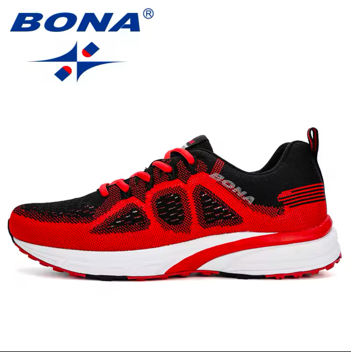 Boost Your Stride with BONA Men’s Sport Sneakers – Lightweight, Breathable Mesh Trainers for Outdoor Running & Athletic Performance