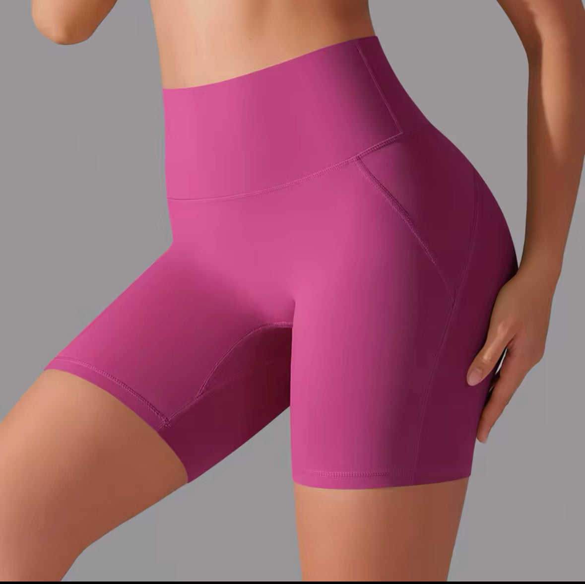 High Waist Yoga Shorts for Women – Breathable Fitness, Running & Cycling Gym Shorts for Summer Workouts