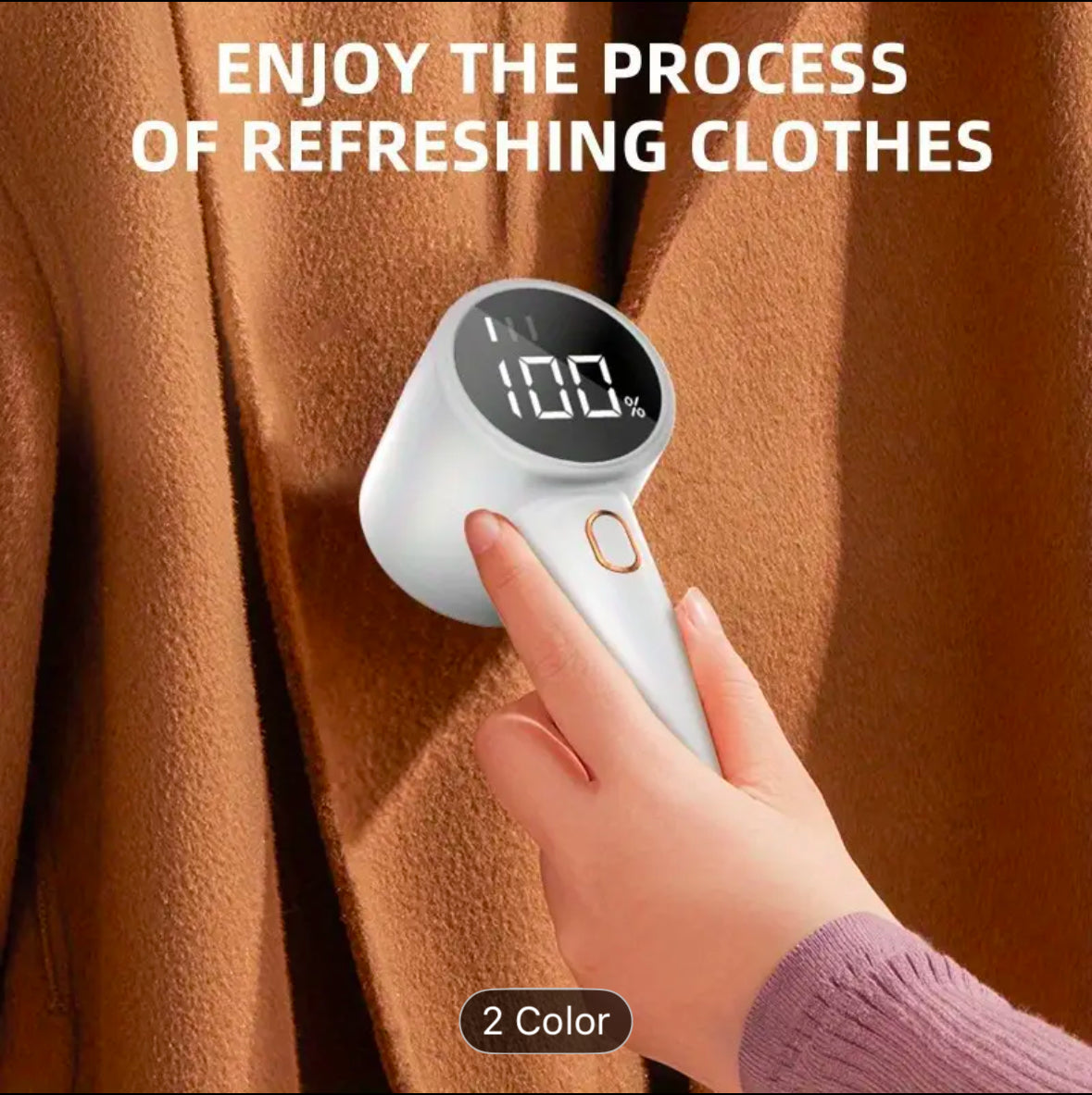 Goodbye Lint in Seconds – Portable Electric Fabric Shaver with LED Display!
