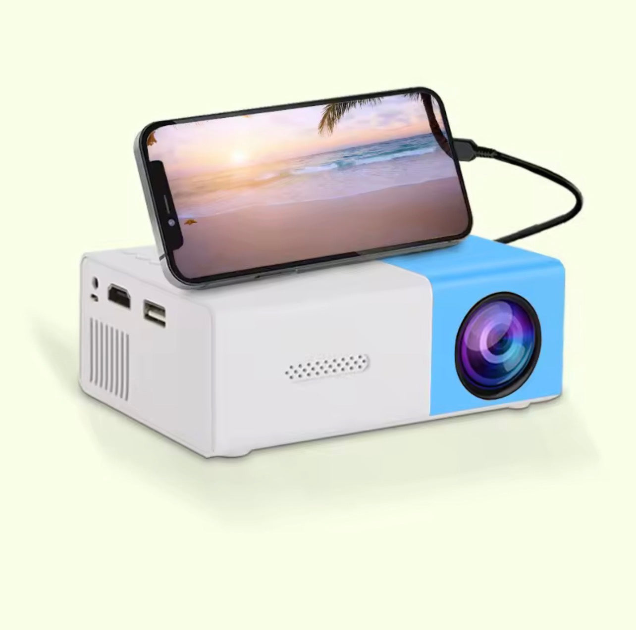 Mini Portable Projector Full HD 1080P – Smart Home Cinema Wall Projection for Bedroom & Travel Entertainment - UltraChic