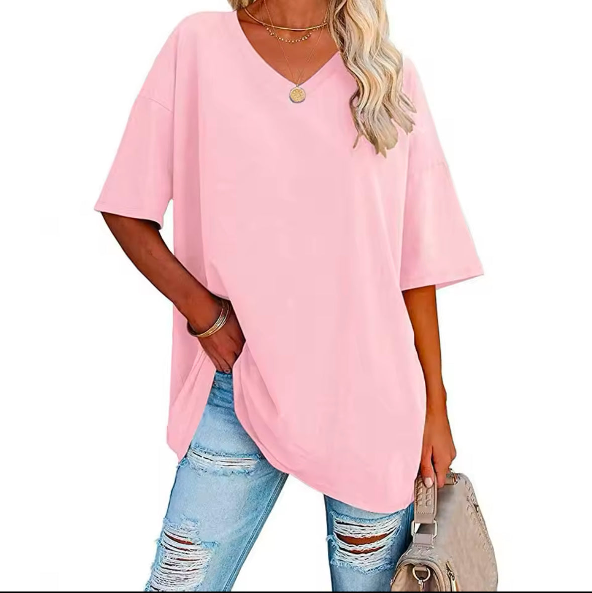 Elegant Cotton Short Sleeve T-Shirt for Women – Classic Colors and Soft Design for Office & Summer Style