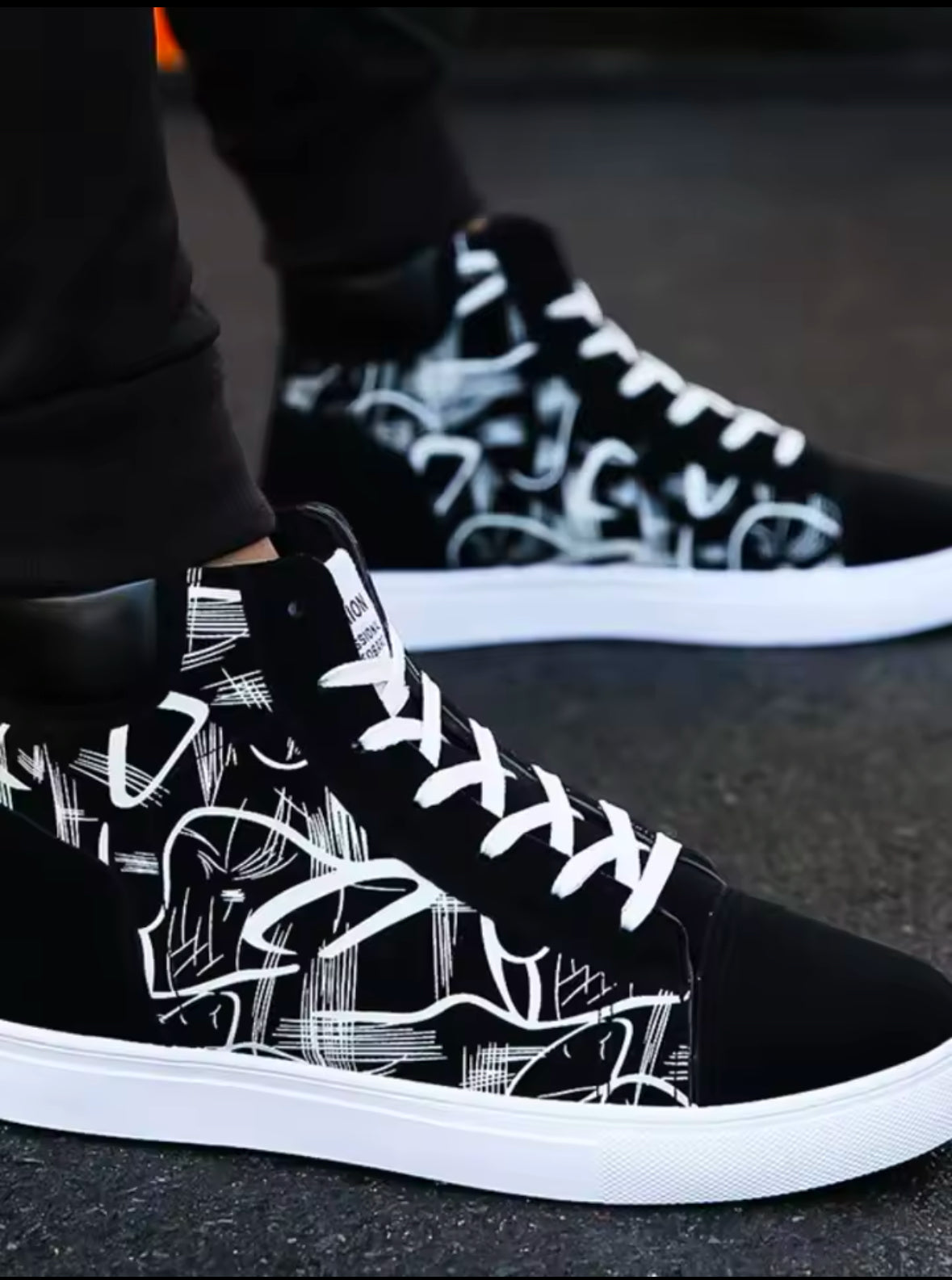 High Top Canvas Shoes for Men | Stylish Platform Sneakers for Spring & Winter | Casual Vulcanized Footwear for Students | Trendy Tenis Masculino for Every Occasion
