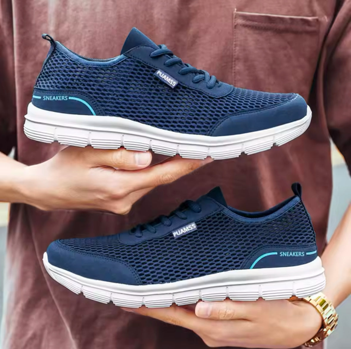 Men’s Summer Mesh Running Sneakers – Lightweight, Breathable & Comfortable for All-Day Performance