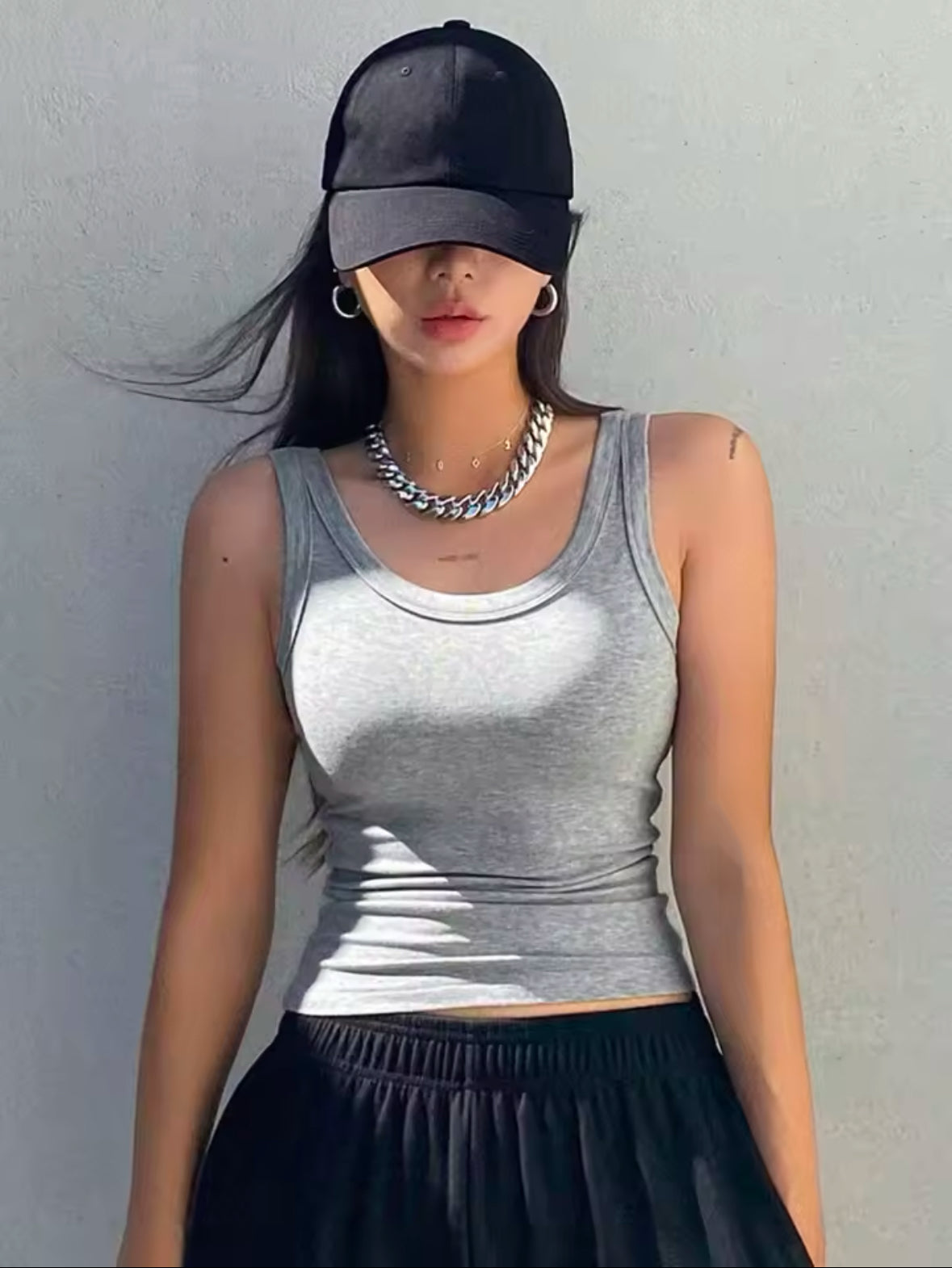 3pcs Solid Color Tank Tops for Women – Trendy V-Neck Sleeveless Set for Summer, Casual, Y2K & Streetwear Looks