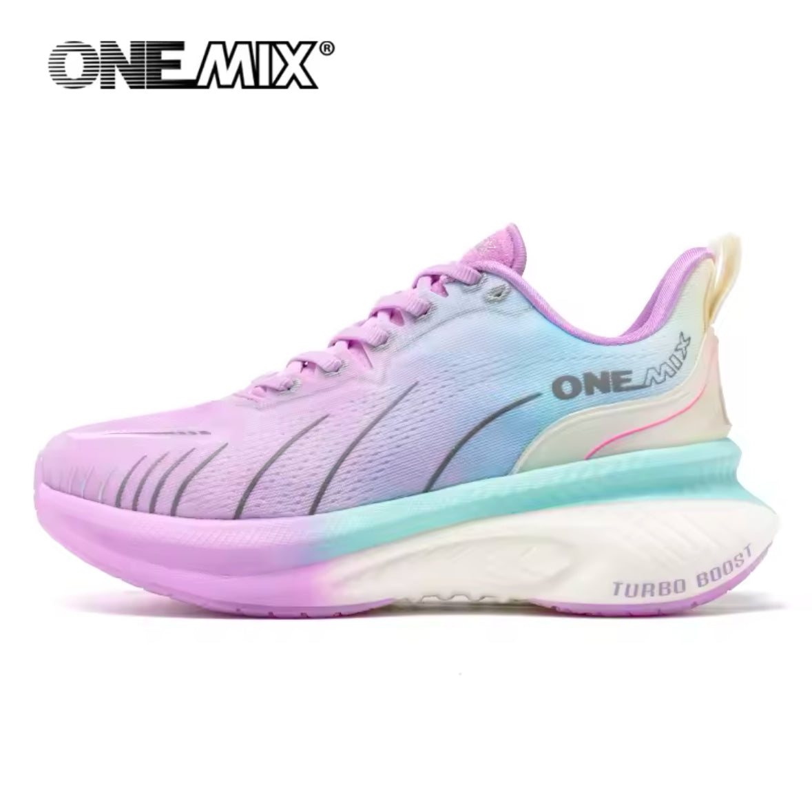 ONEMIX Men’s Cushioning Running Shoes – Non-Slip, Lace-Up Sneakers for Heavy Runners & Outdoor Sports