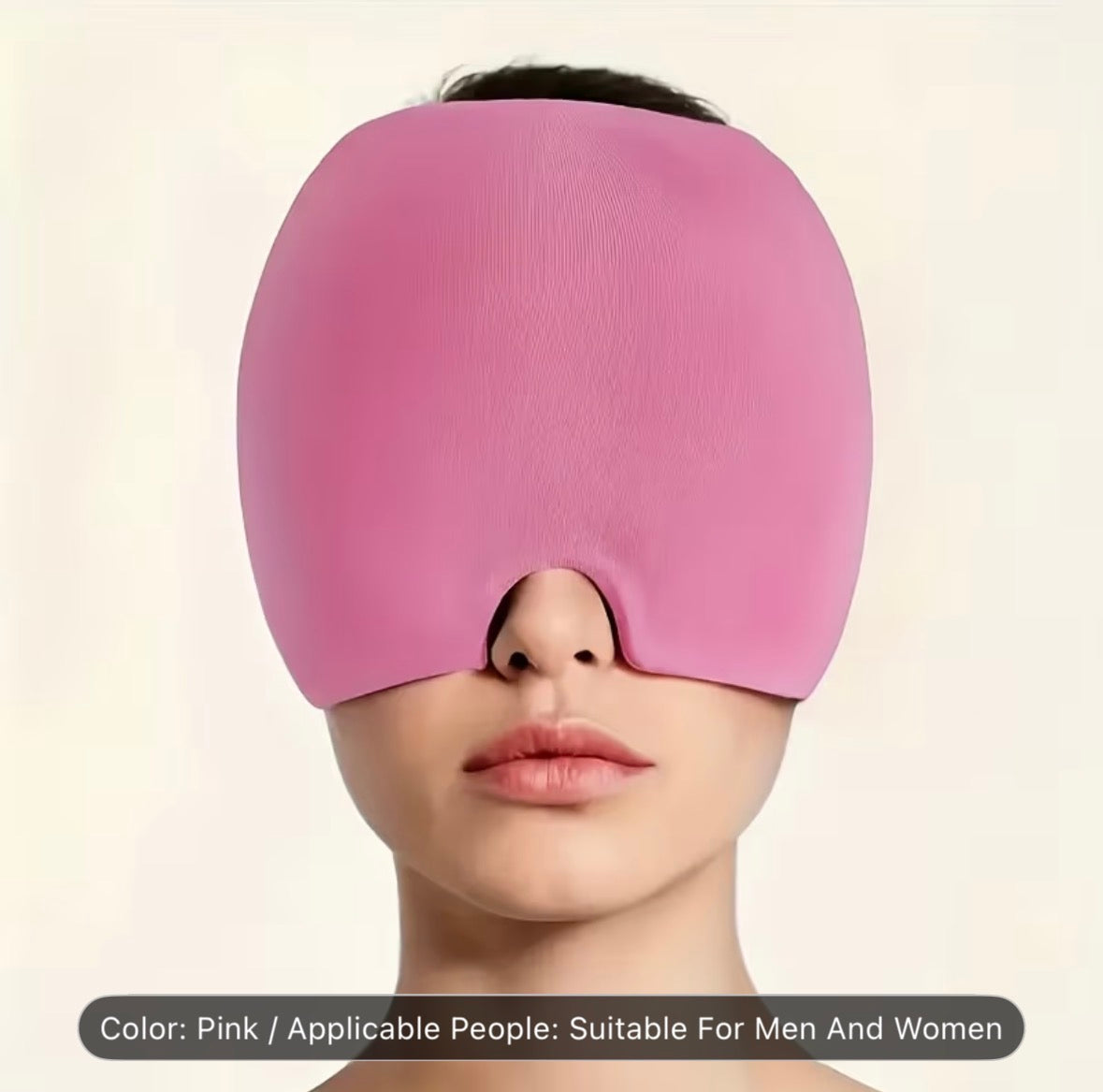 Reusable Cold Gel Relax Cap – Cooling Eye & Face Mask for Headache, Migraine Relief, Stress & Better Sleep