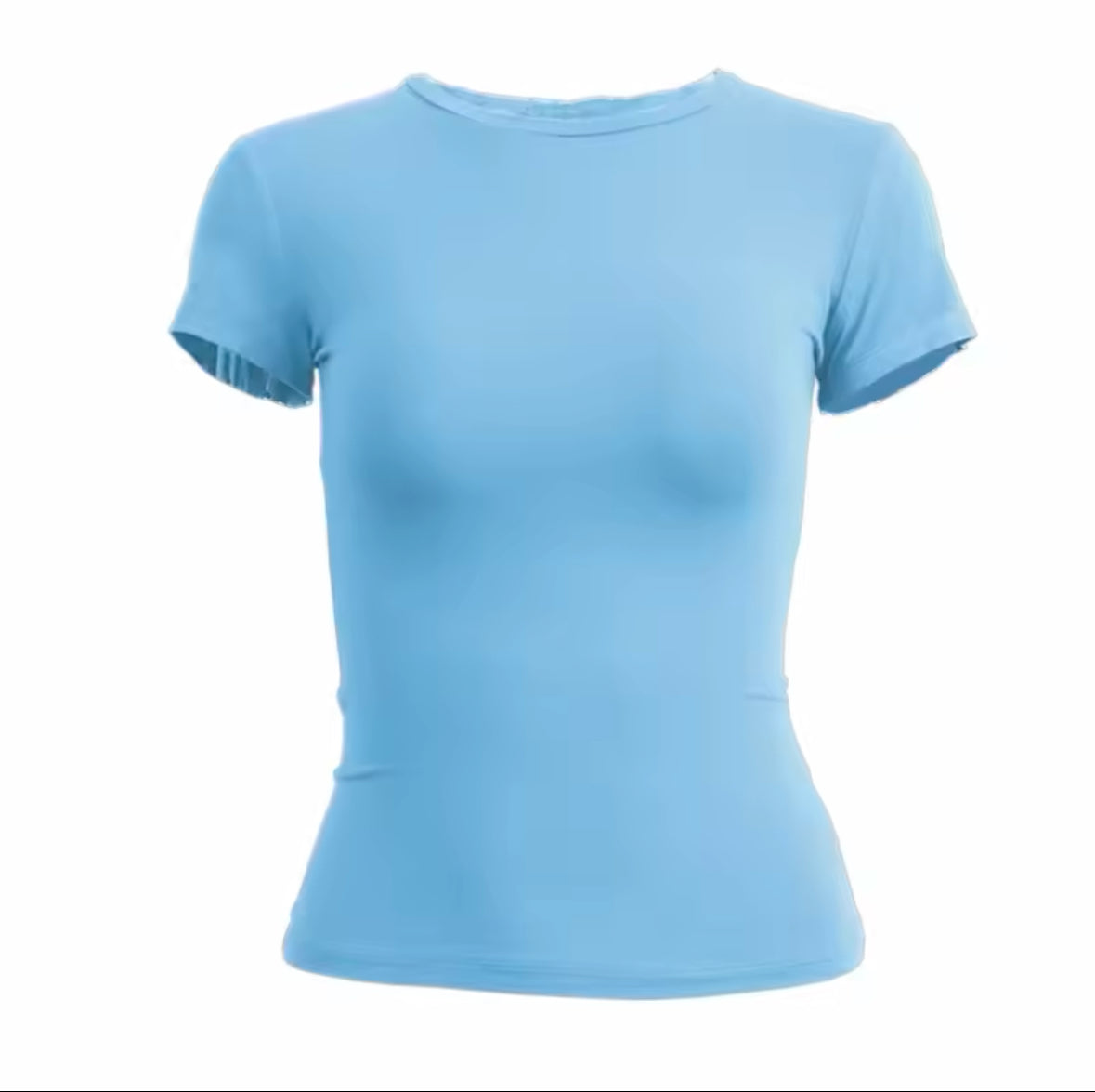 Women’s Short Sleeve T-shirt – Slim Fit O-Neck Knitted Tee for Streetwear & Sporty Y2K Style – 2025 Fashion Trend