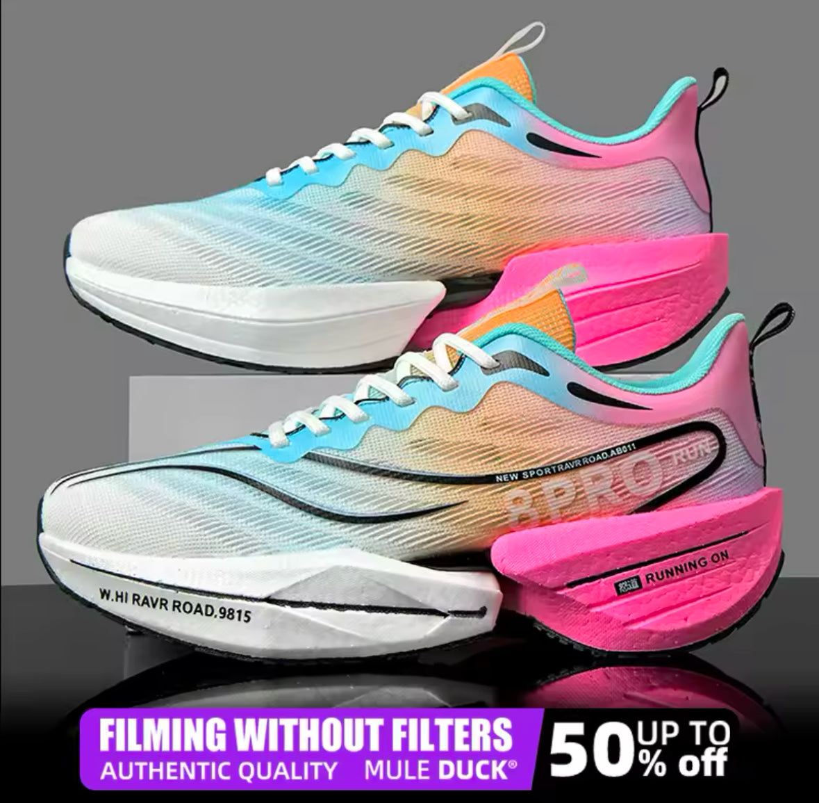 Marathon Air Cushion Carbon Plate Sports Running Shoes Men Breathable Lightweight Women Comfortable Nonskid Speciality Sneakers