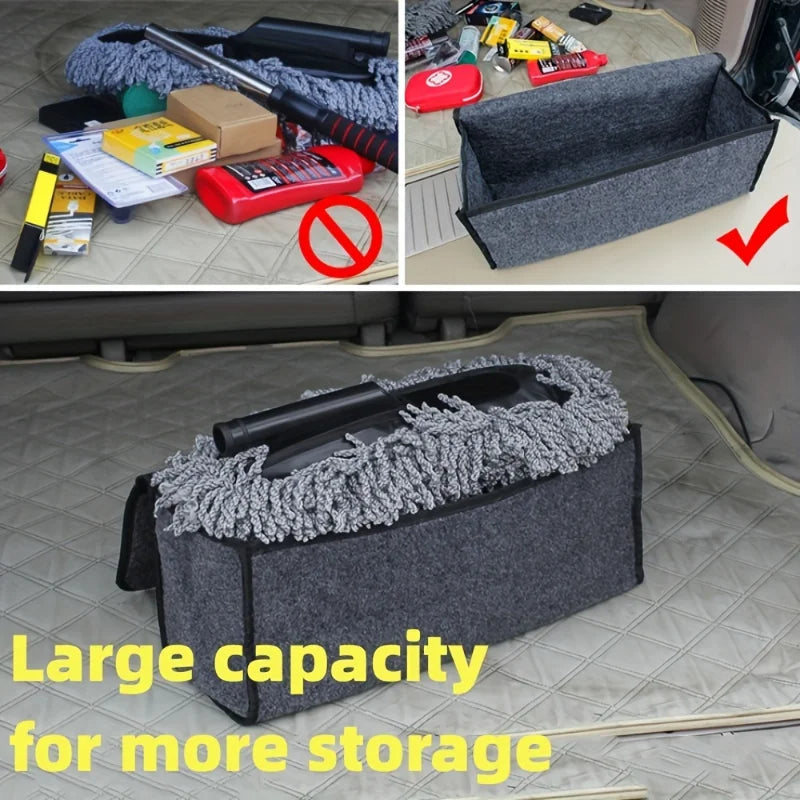 Car Storage Bag Organizer Trunk Anti-Slip (Gray) – Maximize Your Trunk Space with Secure and Stylish Organization!