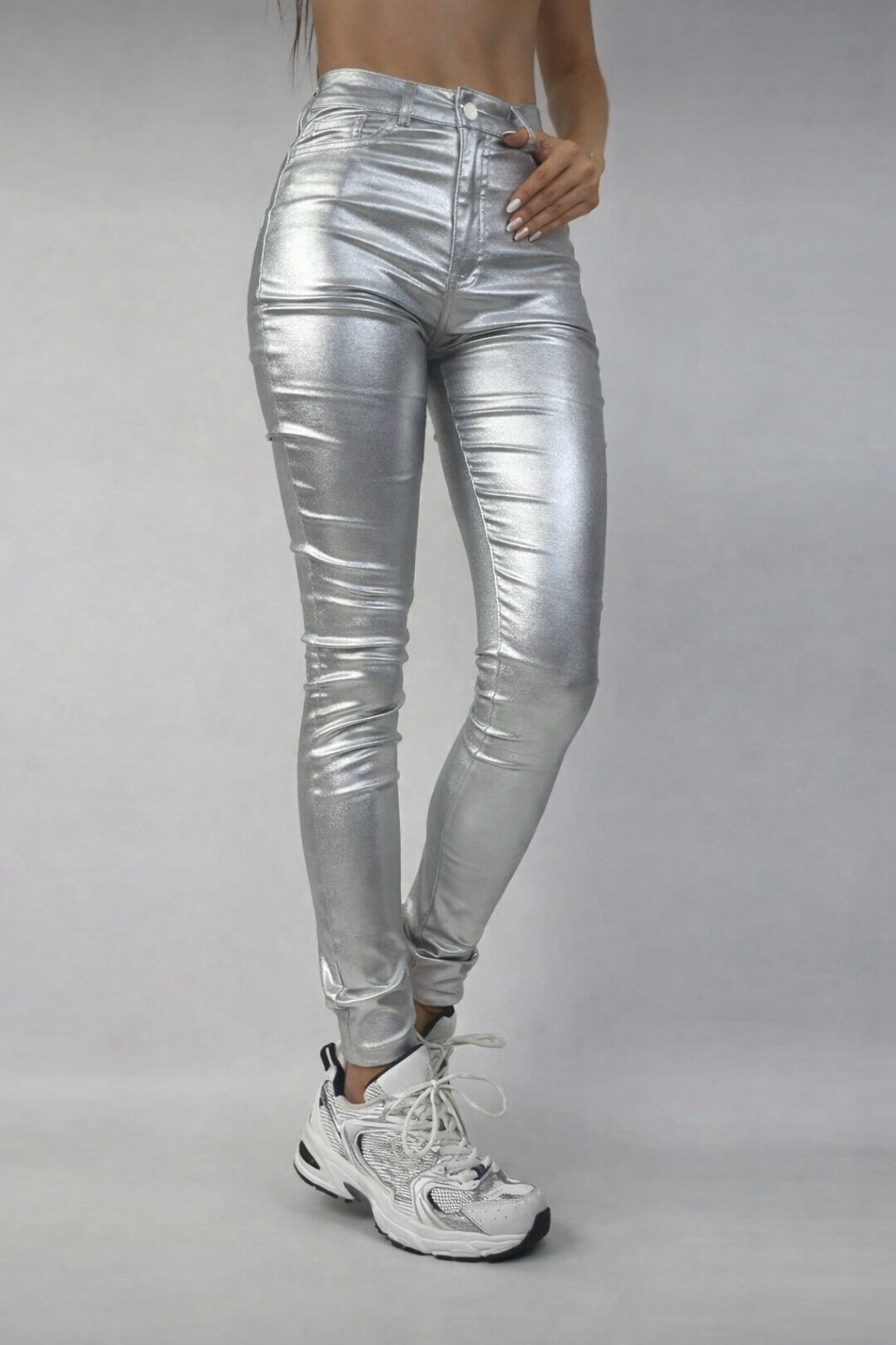 High Waist PU Leather Leggings – Punk Festival Statement Pants - UltraChic