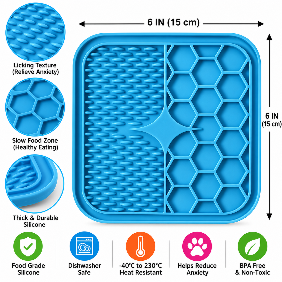 Dog Lick Mat – Slow Feeder & Enrichment Pad