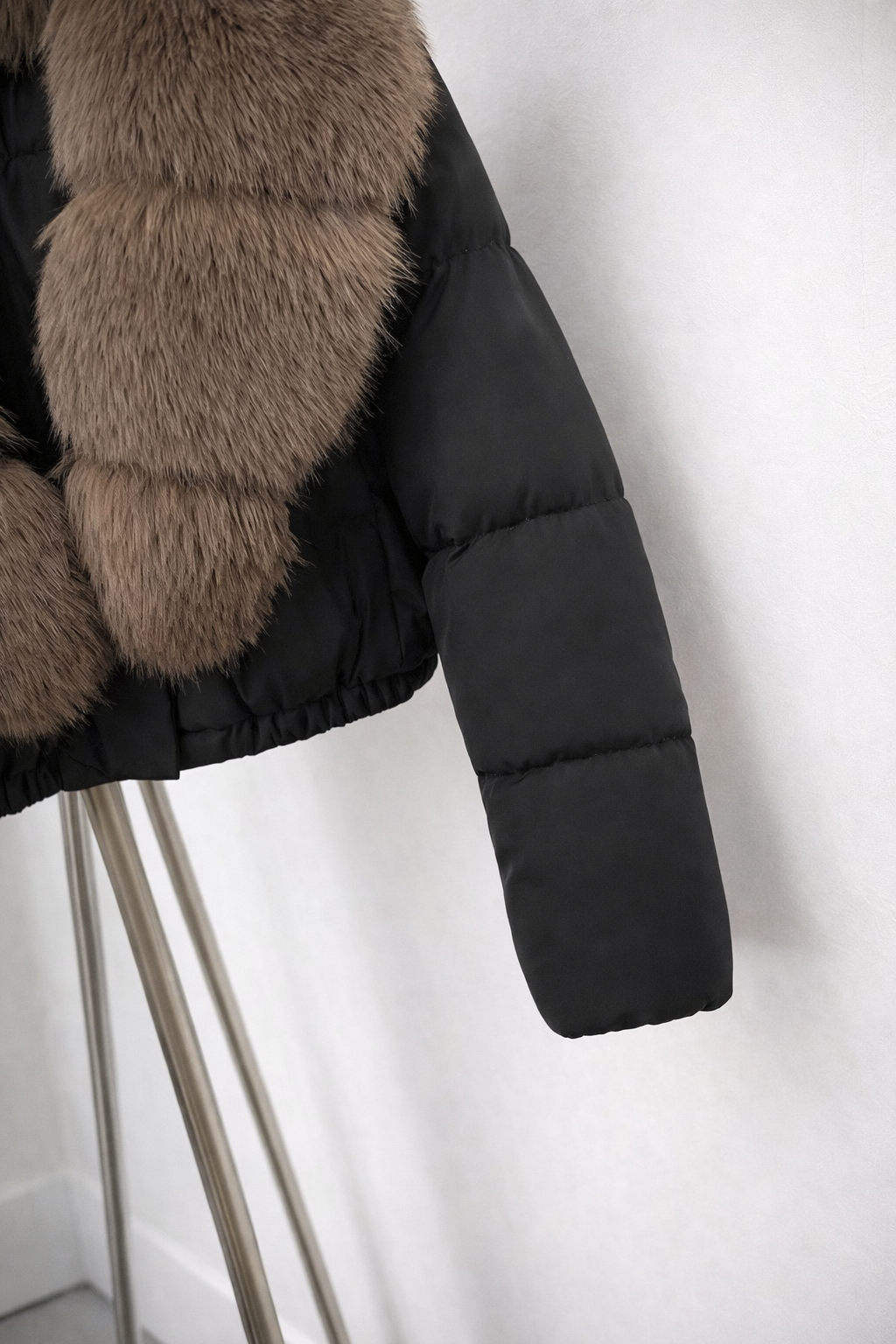 Women’s Faux Fur Collar Jacket | Solid Color Woven Autumn Winter Streetwear
