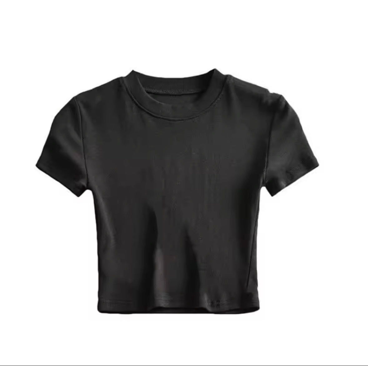 2025 Women’s Short Sleeve Crop Top – Slim Fit Athletic Tee for Casual, Workout, and Yoga Sessions