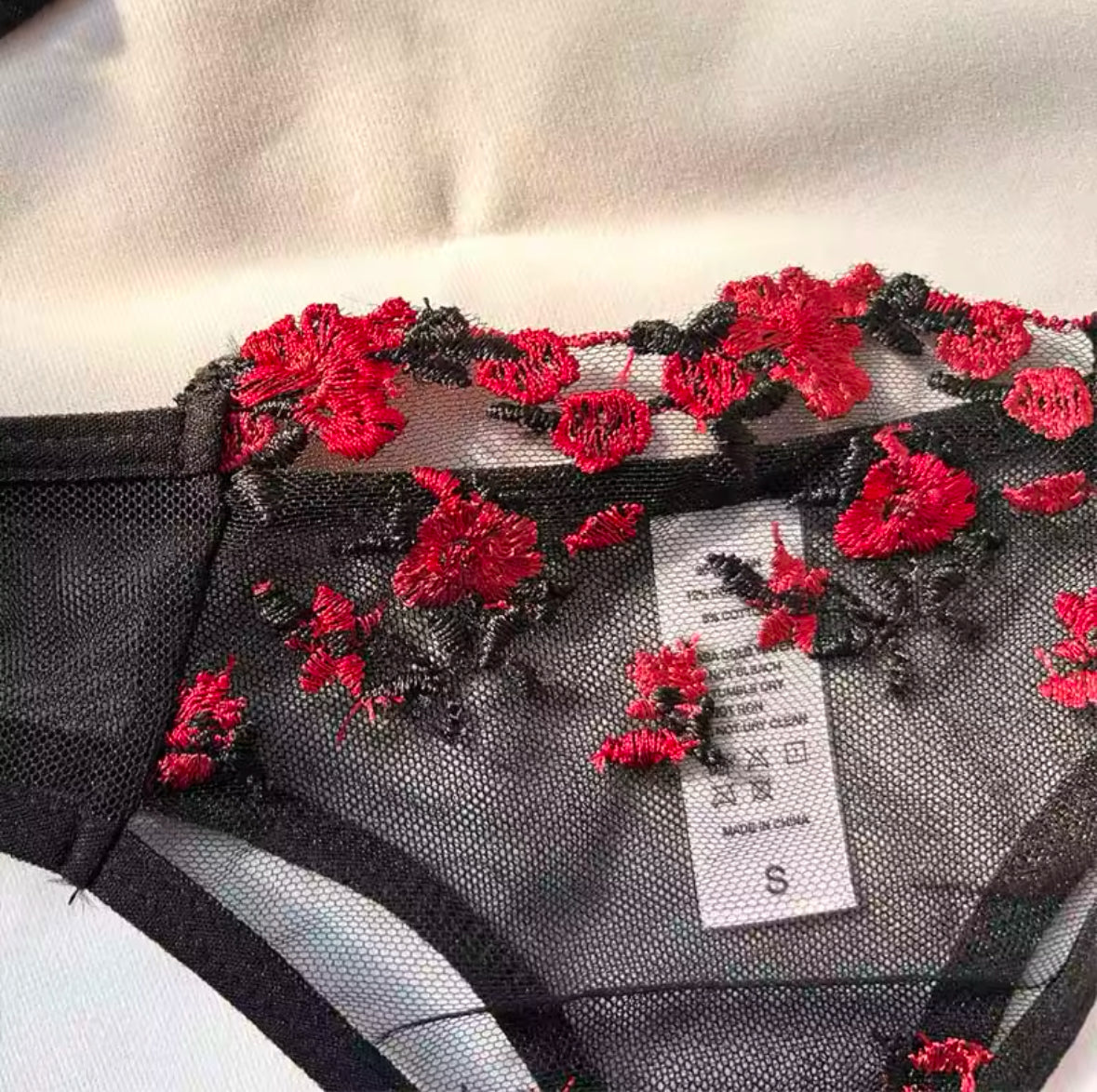 Sexy Lace Lingerie Set for Women – Elegant Embroidered Transparent Bra & Panty Set for Ultimate Comfort and Seduction
