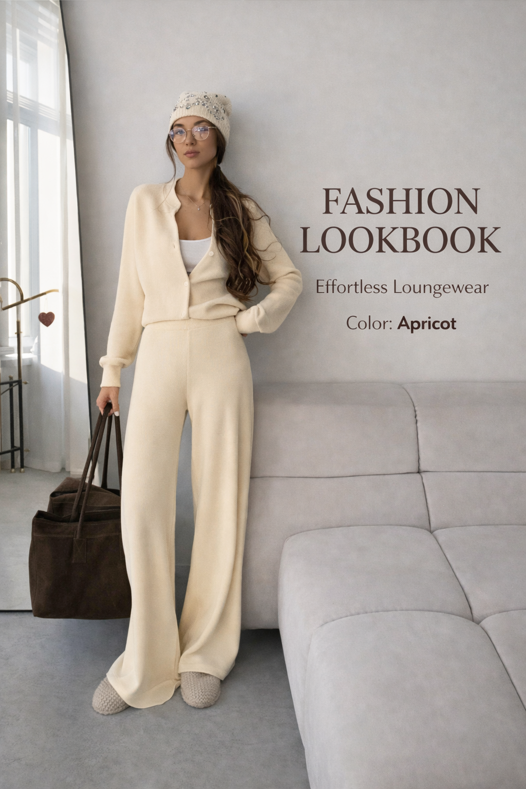 Women’s Button Cardigan & Pants Two-Piece Set – Elegant Everyday Wear - UltraChic