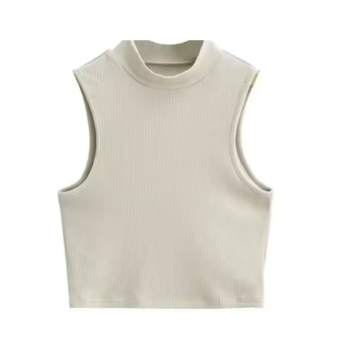 Summer Black Women’s Crop Top – High Neck Sleeveless Tank with Breathable Fabric and Comfortable Slim Fit for Stylish Everyday Wear