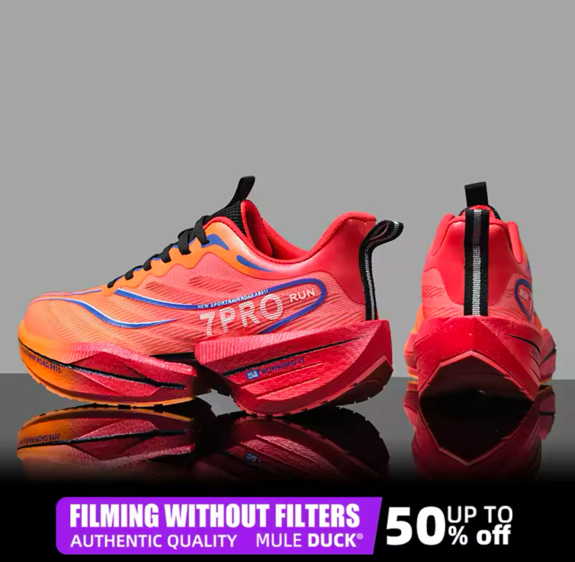 Marathon Air Cushion Carbon Plate Sports Running Shoes Men Breathable Lightweight Women Comfortable Nonskid Speciality Sneakers
