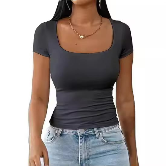 Slaydiva Basic Summer White Women’s T-Shirt – Chic Comfort Meets Everyday Elegance