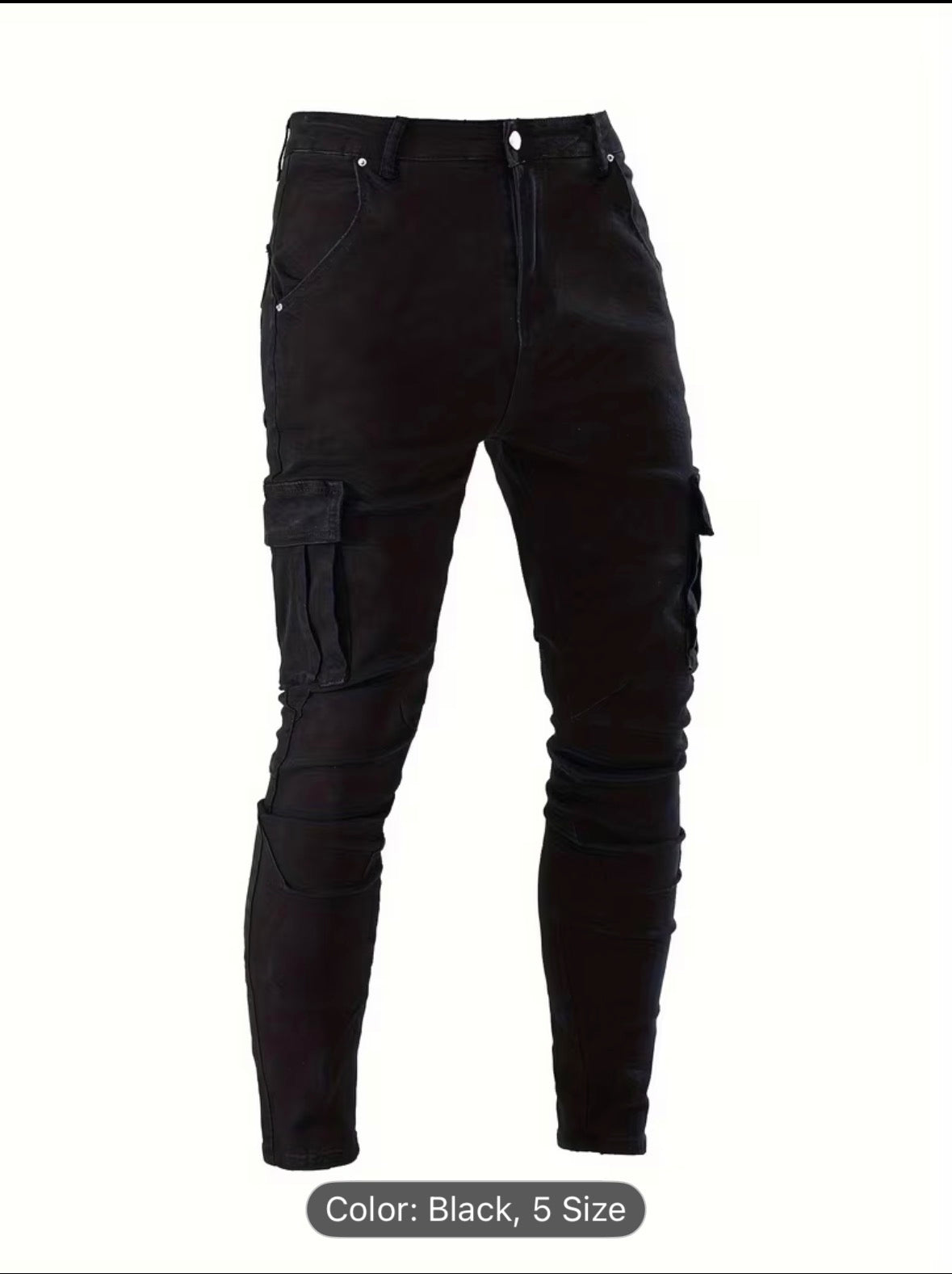 Men’s Workwear Slim Fit Jeans – Durable Casual Denim Pants for Work, Street & Everyday Wear