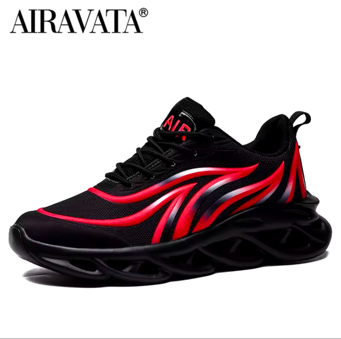 Boost Your Performance with Men’s Flame Printed Sneakers – Comfortable Flying Weave Sports Shoes for Running & Outdoor Activities