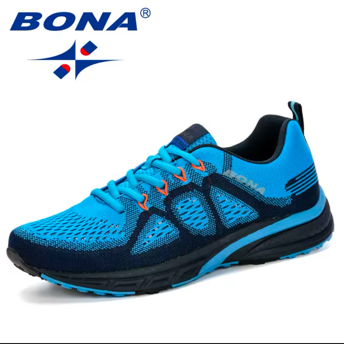 Boost Your Stride with BONA Men’s Sport Sneakers – Lightweight, Breathable Mesh Trainers for Outdoor Running & Athletic Performance