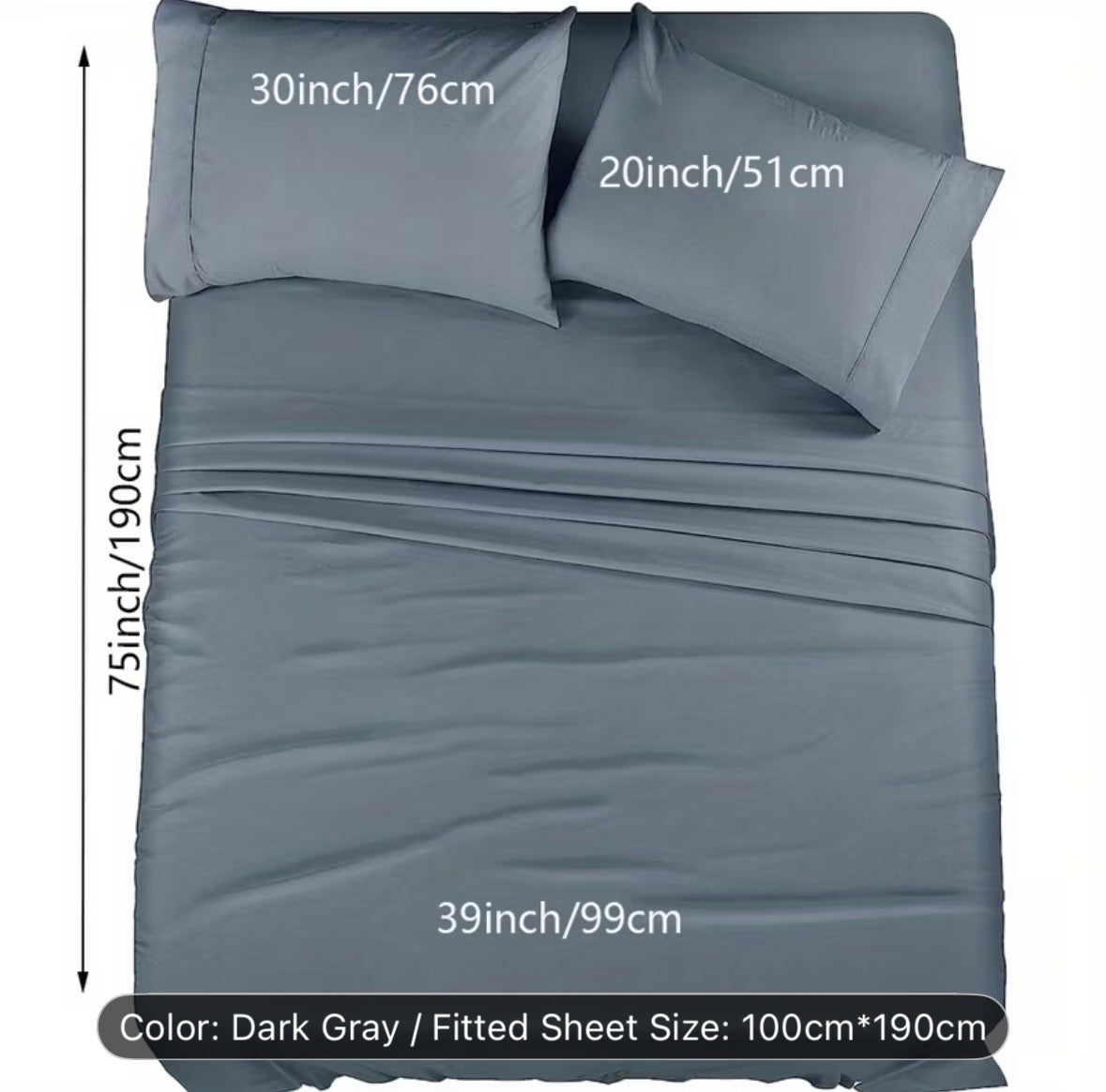 Queen Size 4-Piece Sheet Set – Breathable Cooling Bed Sheets, Hotel Quality Ultra-Soft Wrinkle-Free Bedding