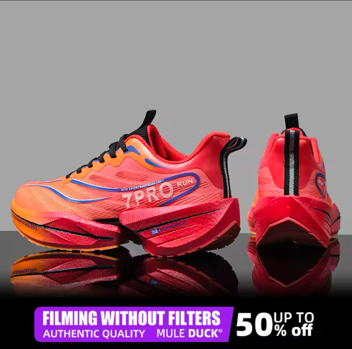 Marathon Air Cushion Carbon Plate Sports Running Shoes Men Breathable Lightweight Women Comfortable Nonskid Speciality Sneakers