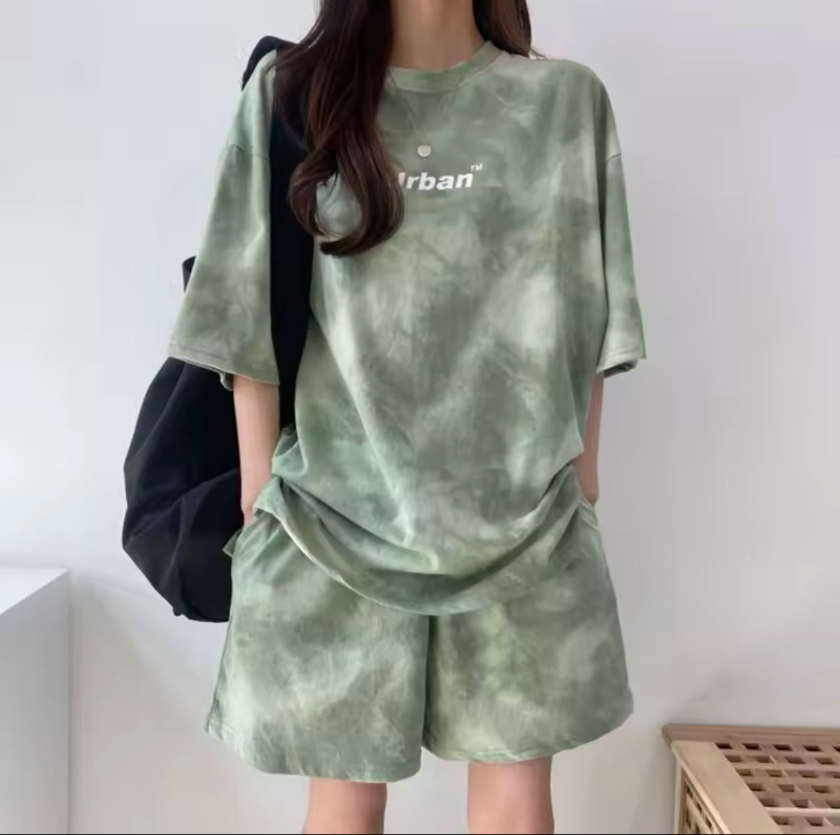 Soft Summer Tie Dye T-Shirt & Shorts Set for Women – Casual Loose Fit with Pockets for Ultimate Comfort & Style