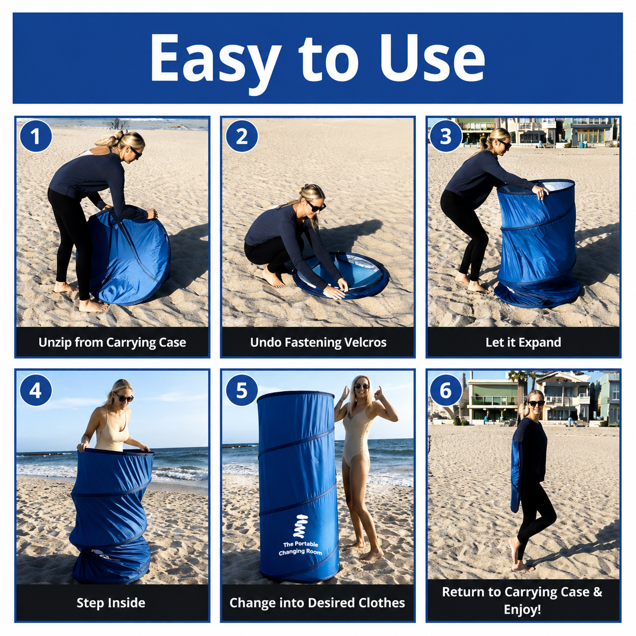 Portable Privacy Changing Tent for Beach & Camping - UltraChic