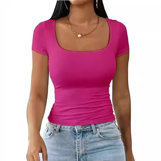 Slaydiva Basic Summer White Women’s T-Shirt – Chic Comfort Meets Everyday Elegance