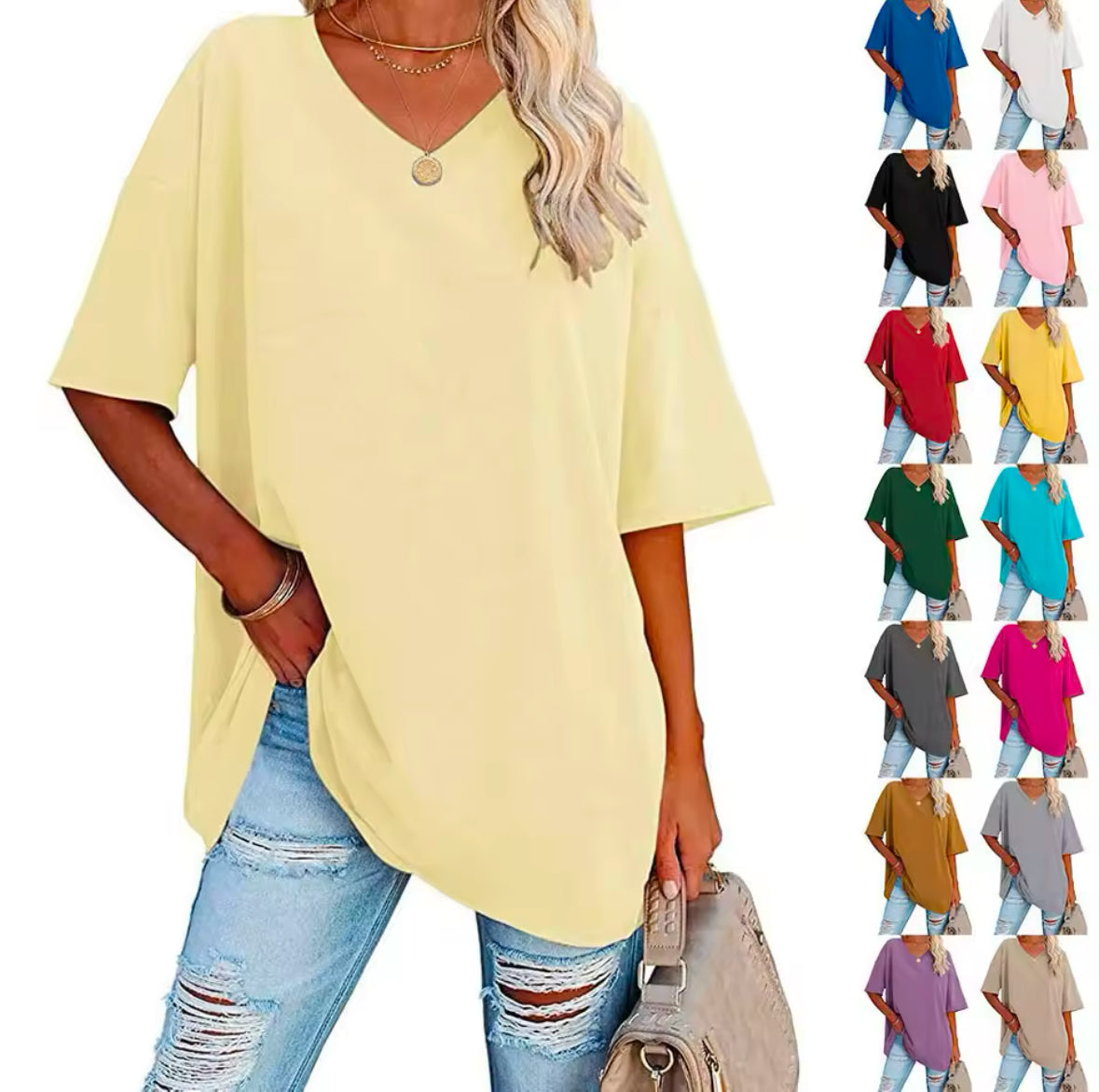 Elegant Cotton Short Sleeve T-Shirt for Women – Classic Colors and Soft Design for Office & Summer Style