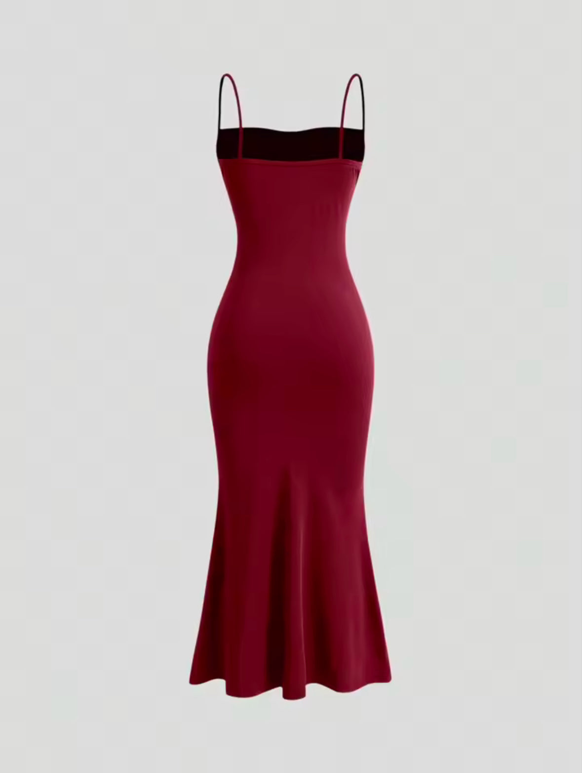 Mia Muse Mermaid Hem Maxi Dress for Women – Elegant Spaghetti Strap Party Dress, Perfect for All Seasons