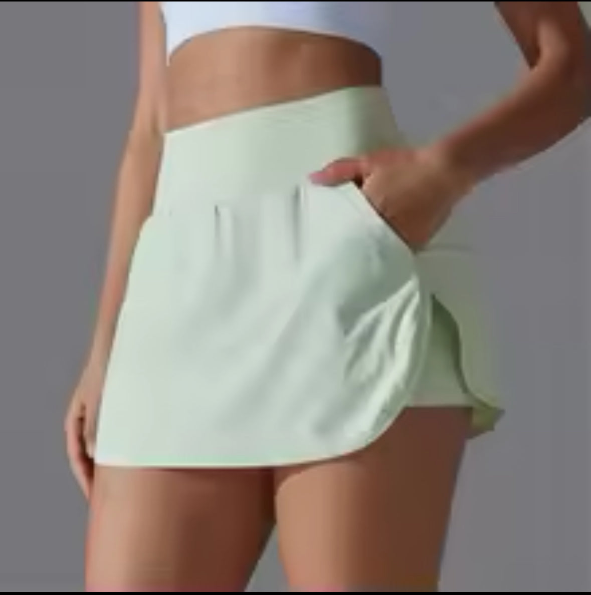Women’s Quick Dry Gym Shorts – Double Deck Fitness Running & Workout Shorts with Pocket – Ideal for Jogging and Sports Activities