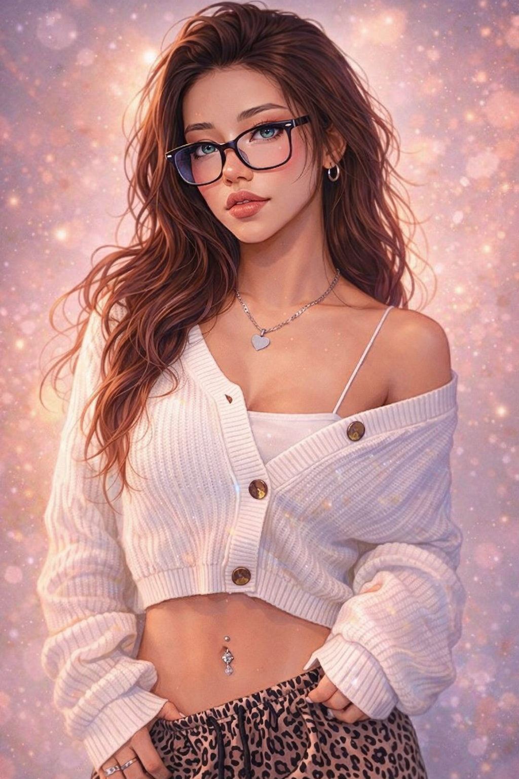 Women’s Lantern Sleeve Ribbed Cardigan – Off-Shoulder Fall Knit Top