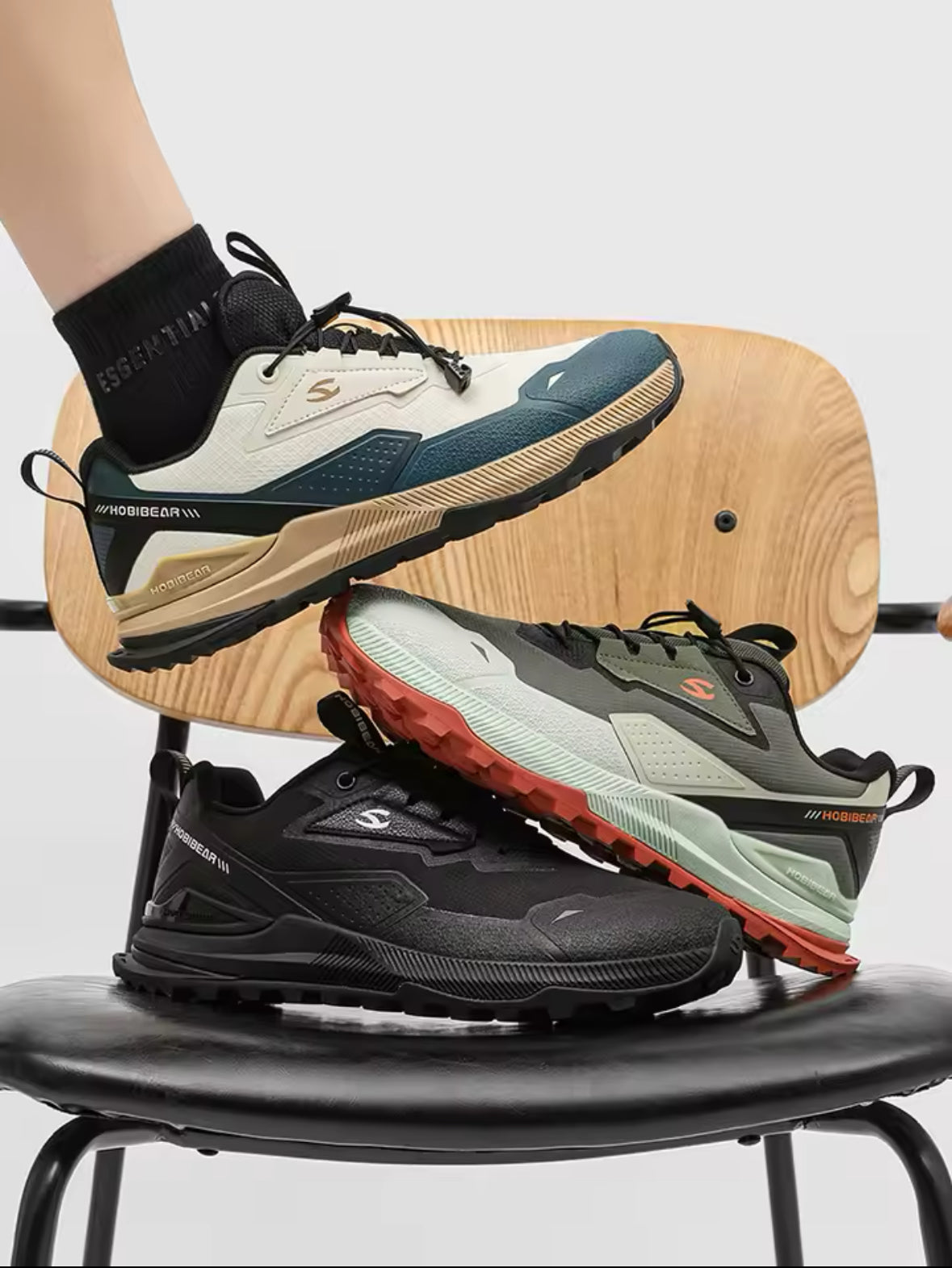 Discover Comfort and Durability with HOBIBEAR Hiking Shoes – Non-Slip, Elastic Band Sneakers for Men & Women – Perfect for Outdoor Adventures