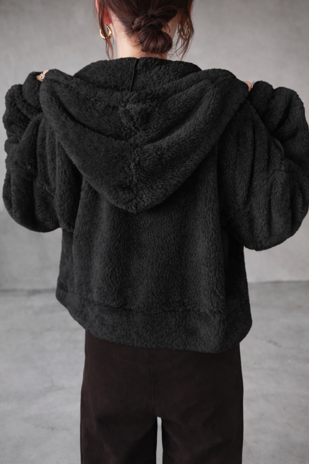 Women’s Sherpa Fleece Hooded Sweatshirt – Soft Loose Fit Autumn Winter Cozy Casual Hoodie - UltraChic