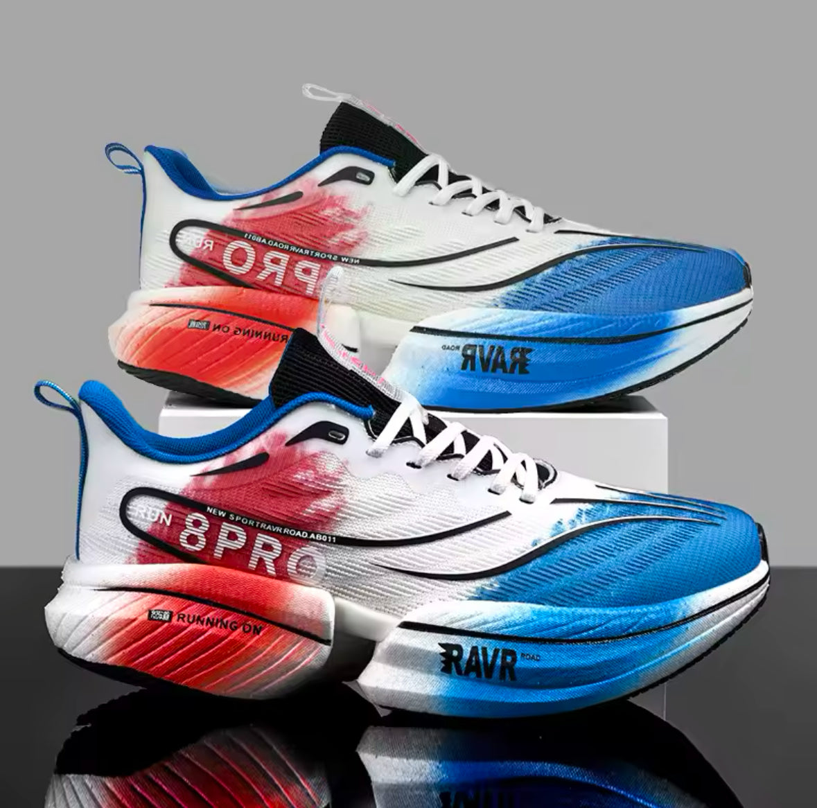 Marathon Air Cushion Carbon Plate Sports Running Shoes Men Breathable Lightweight Women Comfortable Nonskid Speciality Sneakers